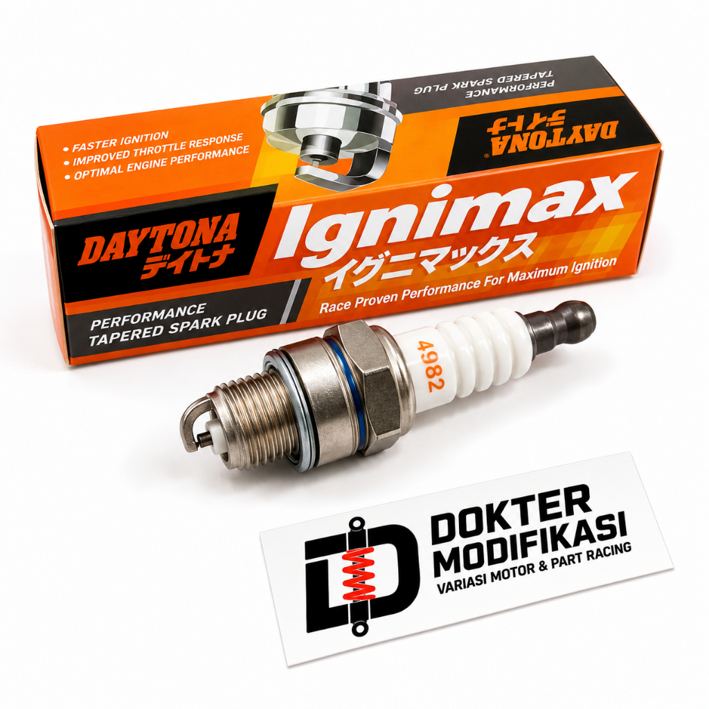 BUSI RACING BEAT DAYTONA RACING IGNIMAXX Custom, Upgrade Pengapian Matic Racing busi