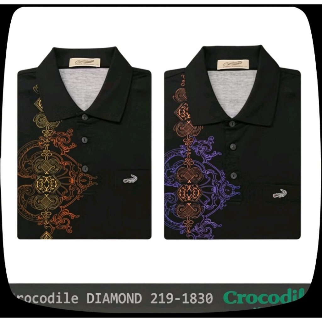 Kaos Kerah Polo Men Original Pria Crocodile Platinum / Kaos Crocodile Diamond 1830