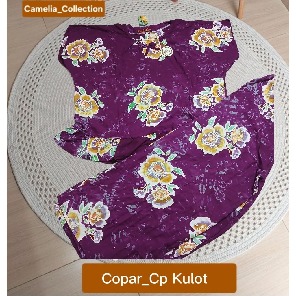 Batik Copar Celana Kulot lengan pendek