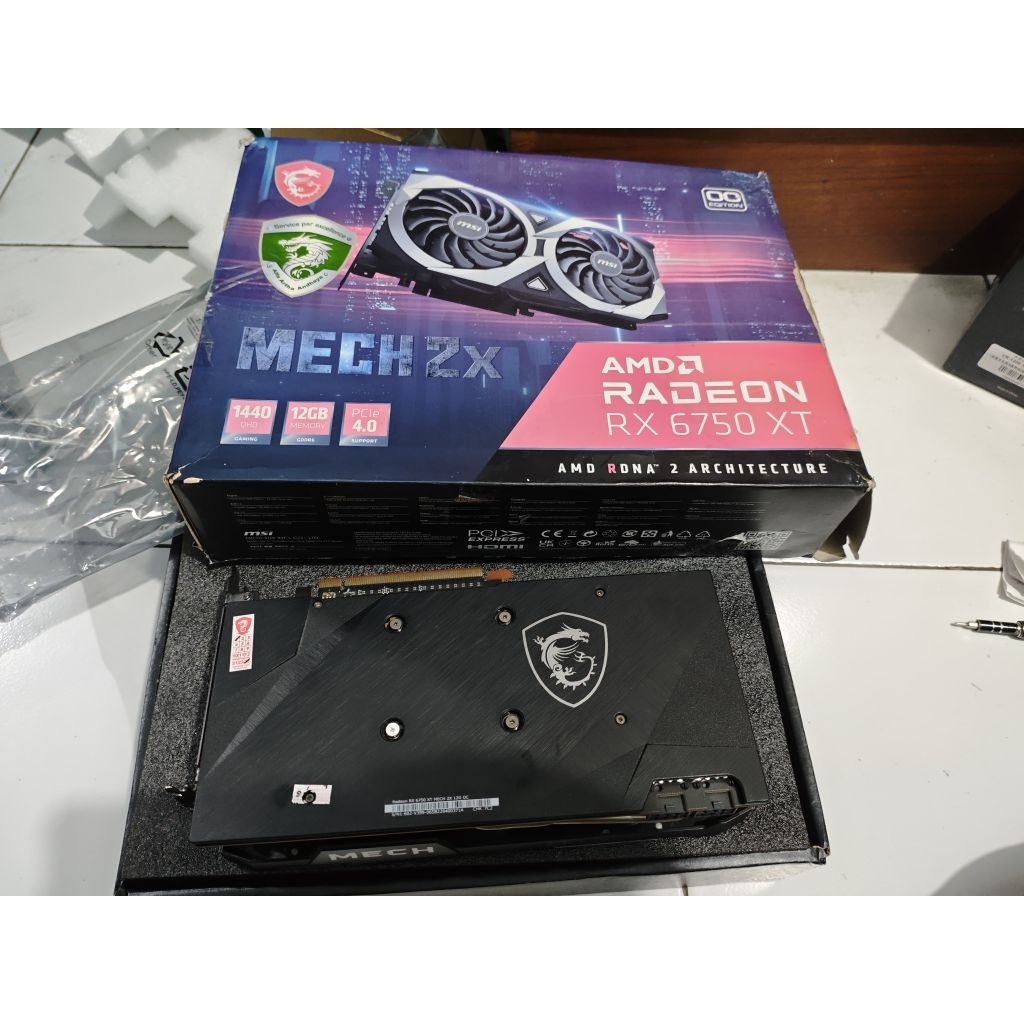 Vga Rx 6750Xt 12gb Msi fullset