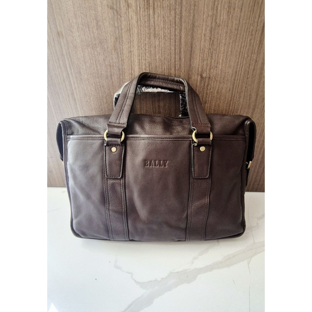Tas jinjing / tas kerja / tas labtop/tote Bally vintage