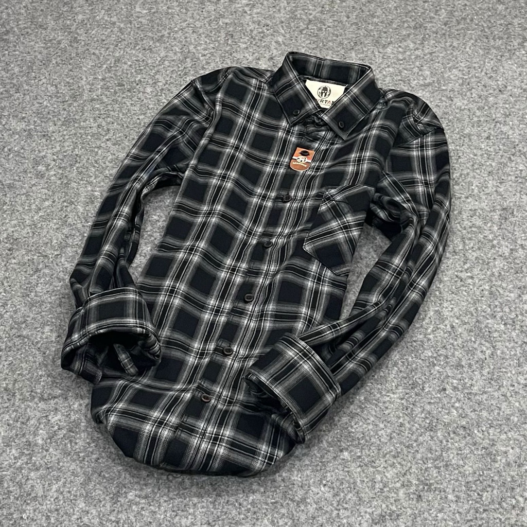 Kemeja Flanel Pria veterano long sleeve Kemeja Flanel lengan panjang JackBrown Official