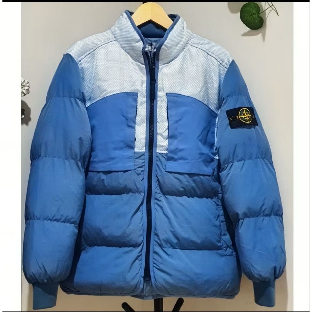 jaket bulang stone ISLAND black//blue outhentic