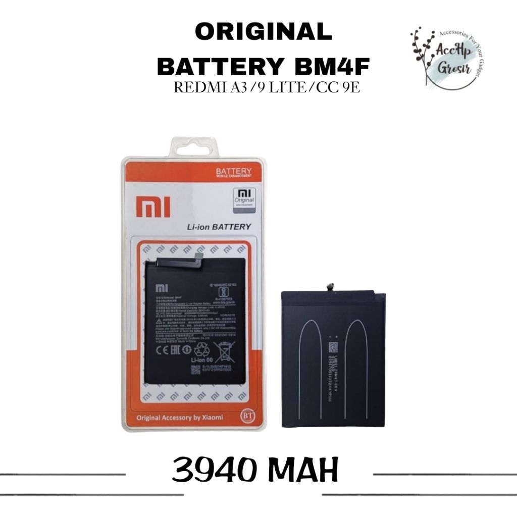 Batre Baterai BM 4F REDMI A3 / REDMI 9 LITE / REDMI CC 9E BM 4F BM4F Batrai Batrei Battery BM4F