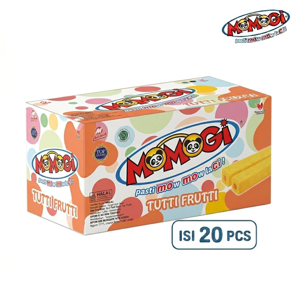 Momogi Rasa Tutti Frutti Box Isi 20 Pcs
