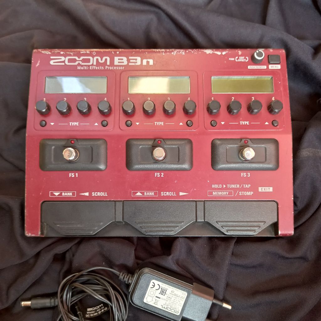Zoom B3N Efek Gitar Bass not B3 B1 Four B1x