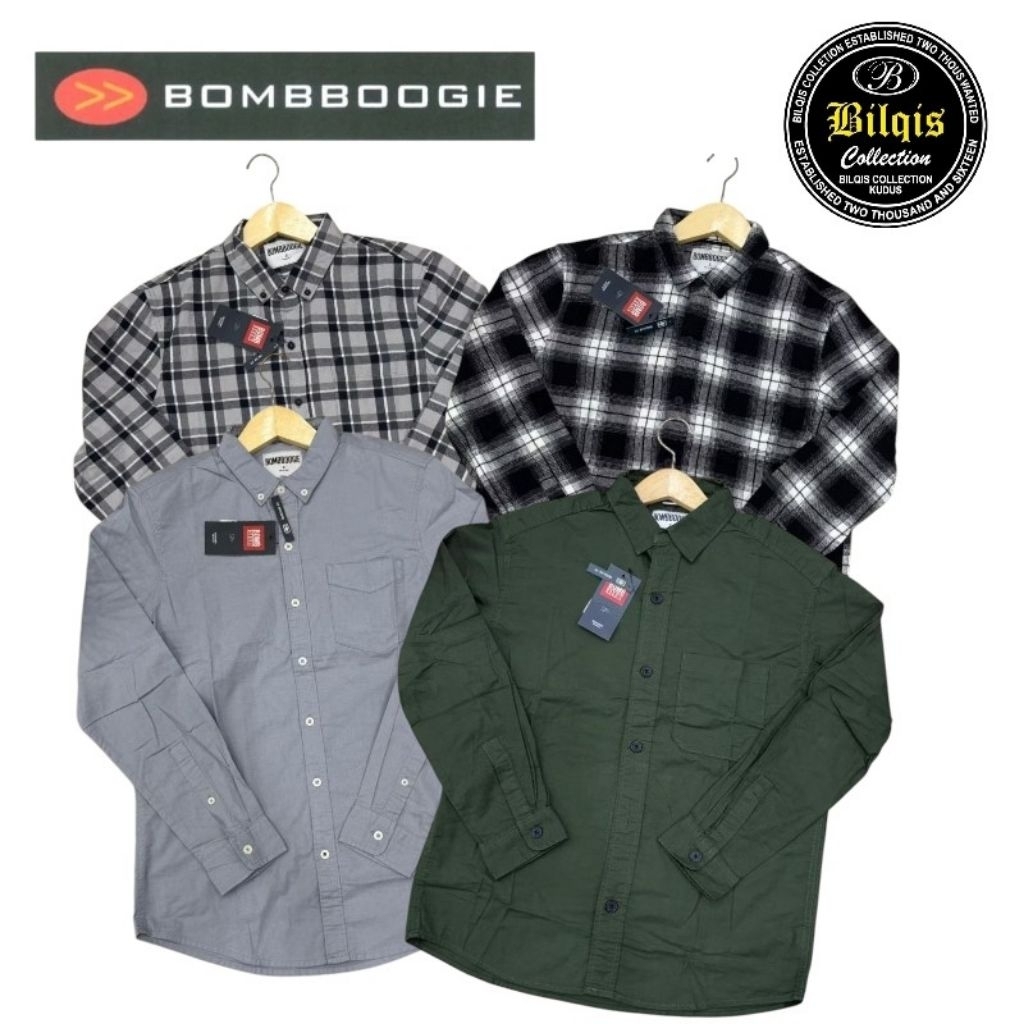 kemeja bombboogie pria original