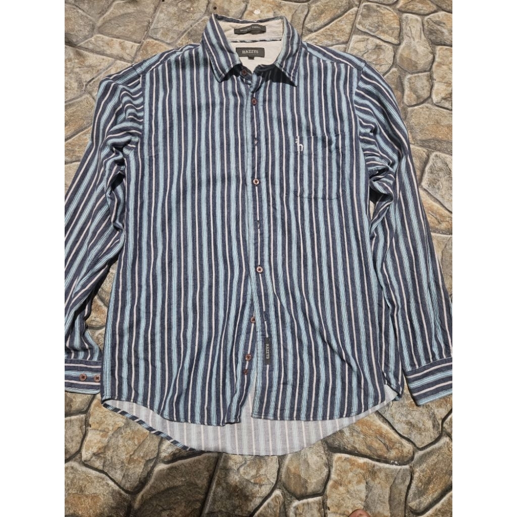 kemeja panjang vintage Hazzys salur