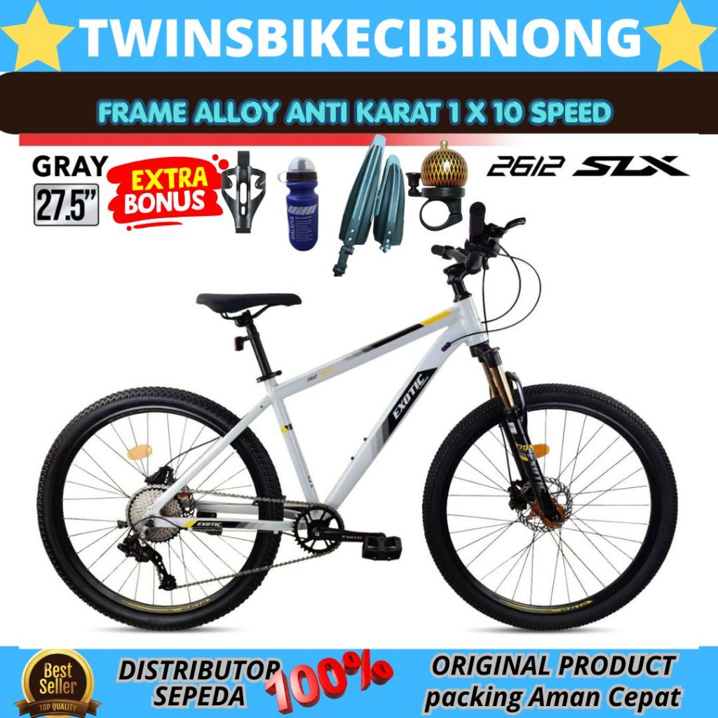 Sepeda MTB Exotic  27,5 Exotic 2612 SLX 10SPEED REM HYDRAULIC ALLOY