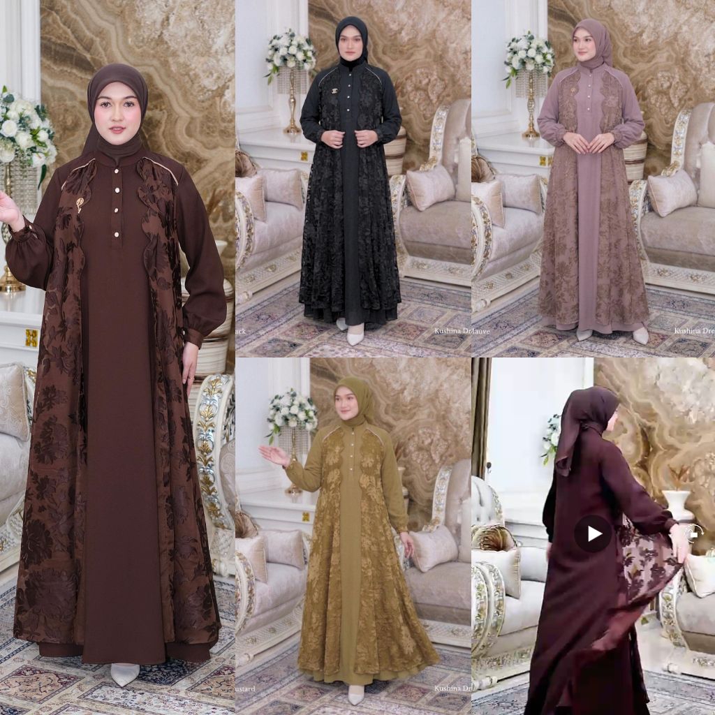 KUSHINA READY JUMBO NINOS DRESS GAMIS MODE TERBARU TERLARIS BEST SELLER VIRAL ORIGINAL