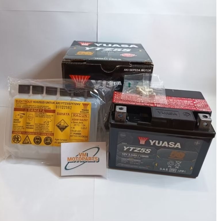 Aki Yuasa YTZ5S Beat Scoopy Mio GT Mio J Mio M3 Original Yuasa Berkualitas