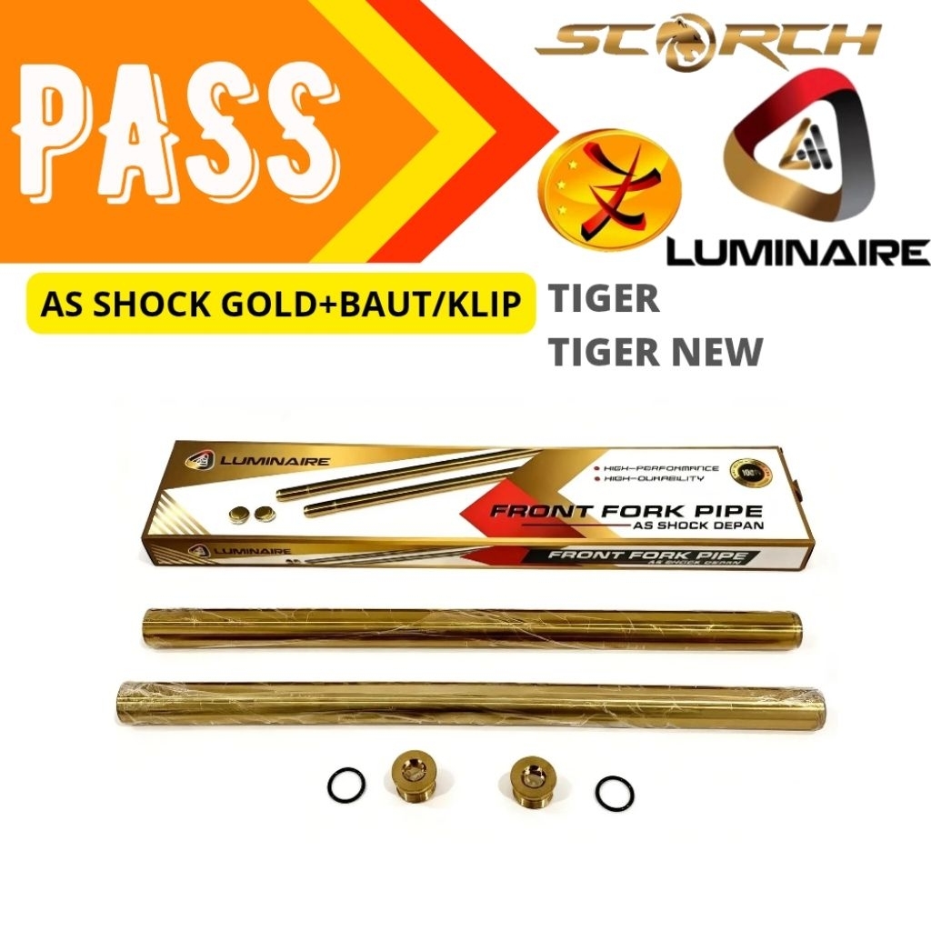 AS SHOCK DEPAN GOLD + BAUT/KLIP TIGER/TIGER NEW - LUMINAIRE