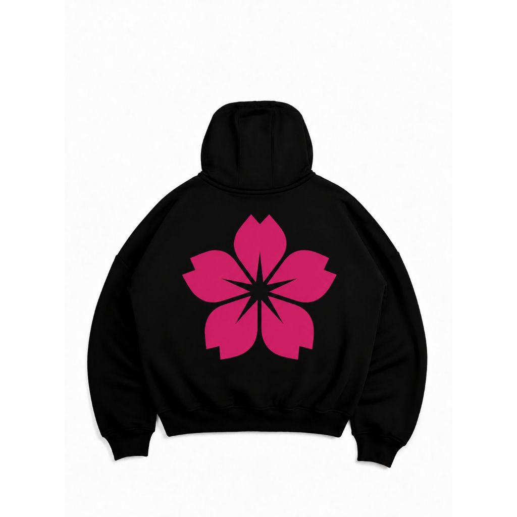 UNDEAD Hoodie Boxy Oversize Pria Wanita Tebal 280-300Gsm ROSESTAR PINK HITAM Unisex hudi kece skena 