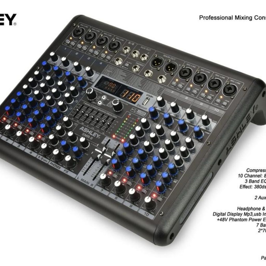 Mixer Ashley SMR 8 Mixer Ashley 8 Channel smr 8