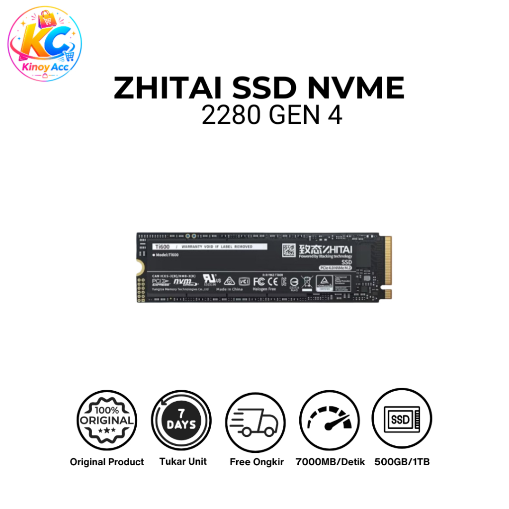 ZHITAI SSD NVME 2280 GEN 4
