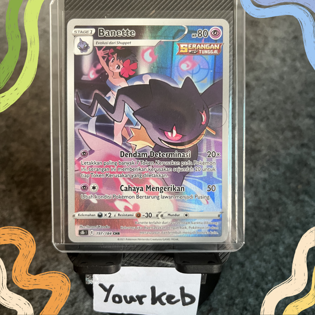 Banette CHR #197 Pokemon Indonesia VMAX Climax