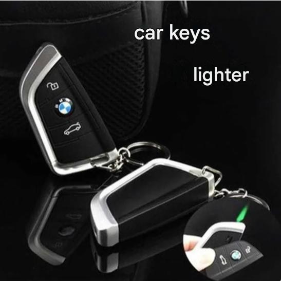 Korek Api Bara Gas Gantungan Kunci Mobil BMW New Lighter Unik