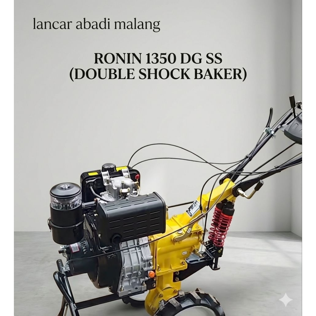CULTIVATOR 10 HP SOLAR TRAKTOR RONIN 1350 D SHOCK BAKER SINGLE/DOUBLE SOLAR 10 HP