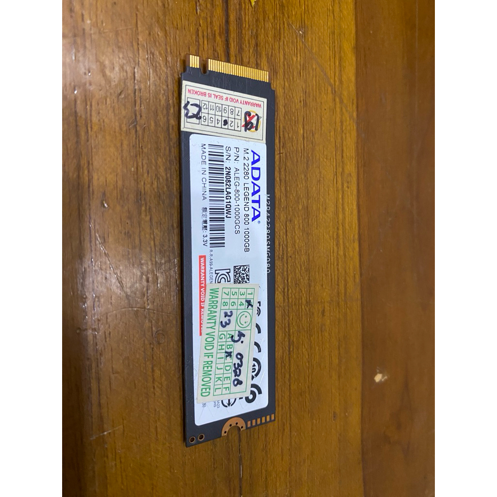 SSD ADATA LEGEND 800 1TB HEALTH 91%
