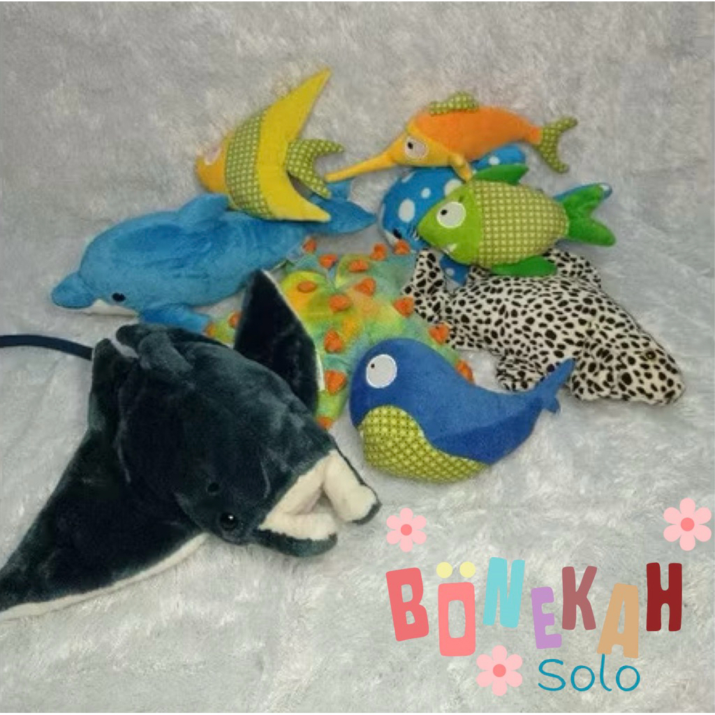 BONEKA IKAN/BONEKA UBUR UBUR/BONEKA HEWAN LAUT PRELOV SOLO