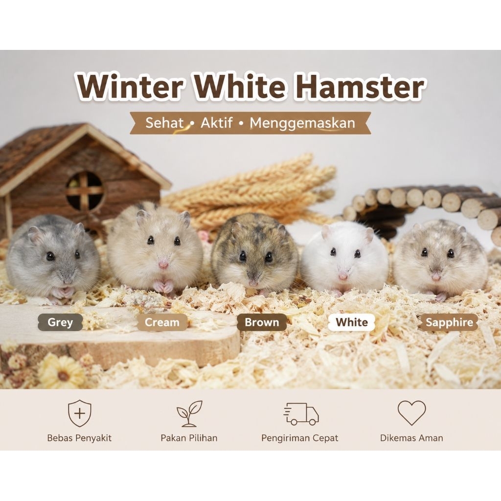 hamster winter white pemalu dan jinak