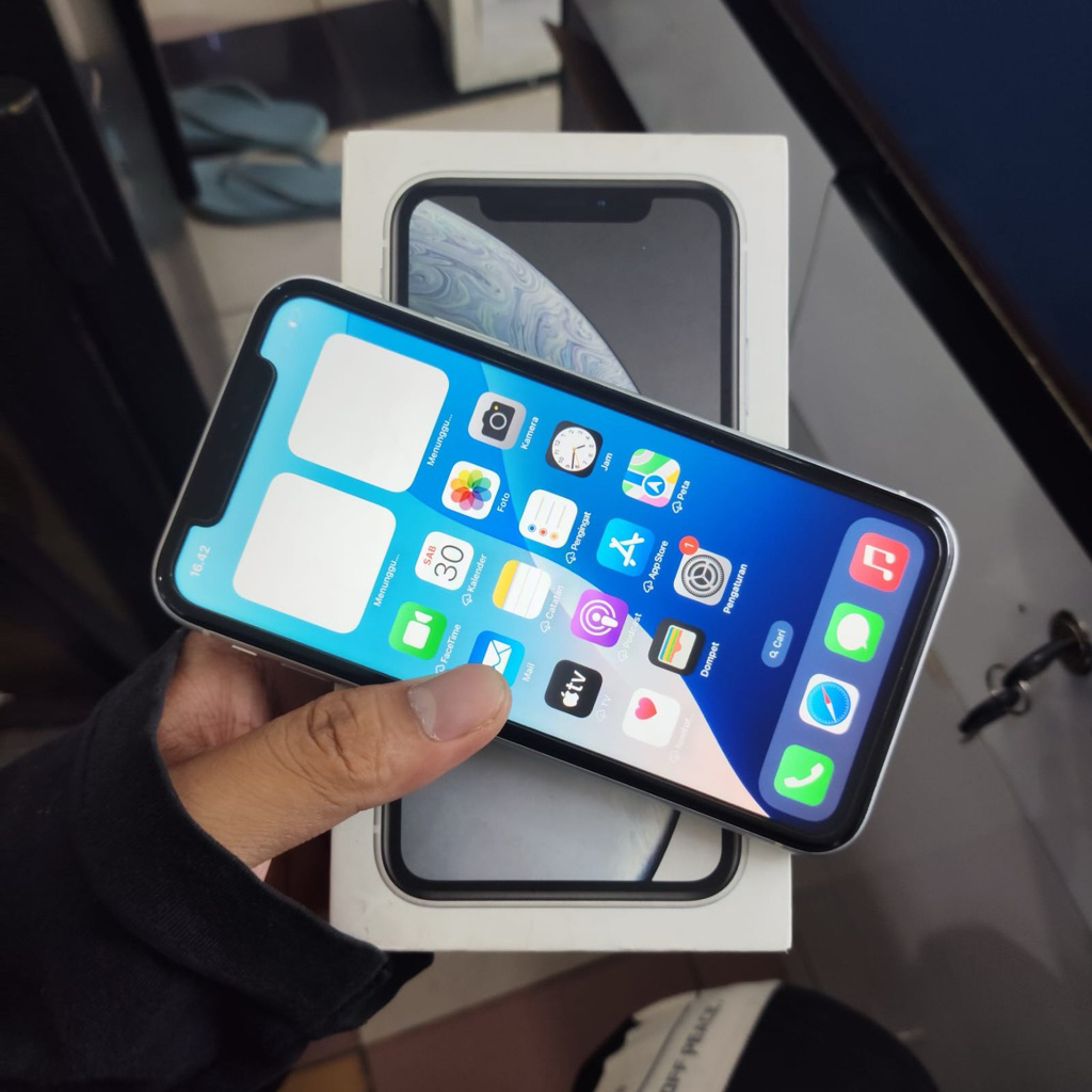 Iphone xr 64gb second resmi ex ibox fullset resmi termurah
