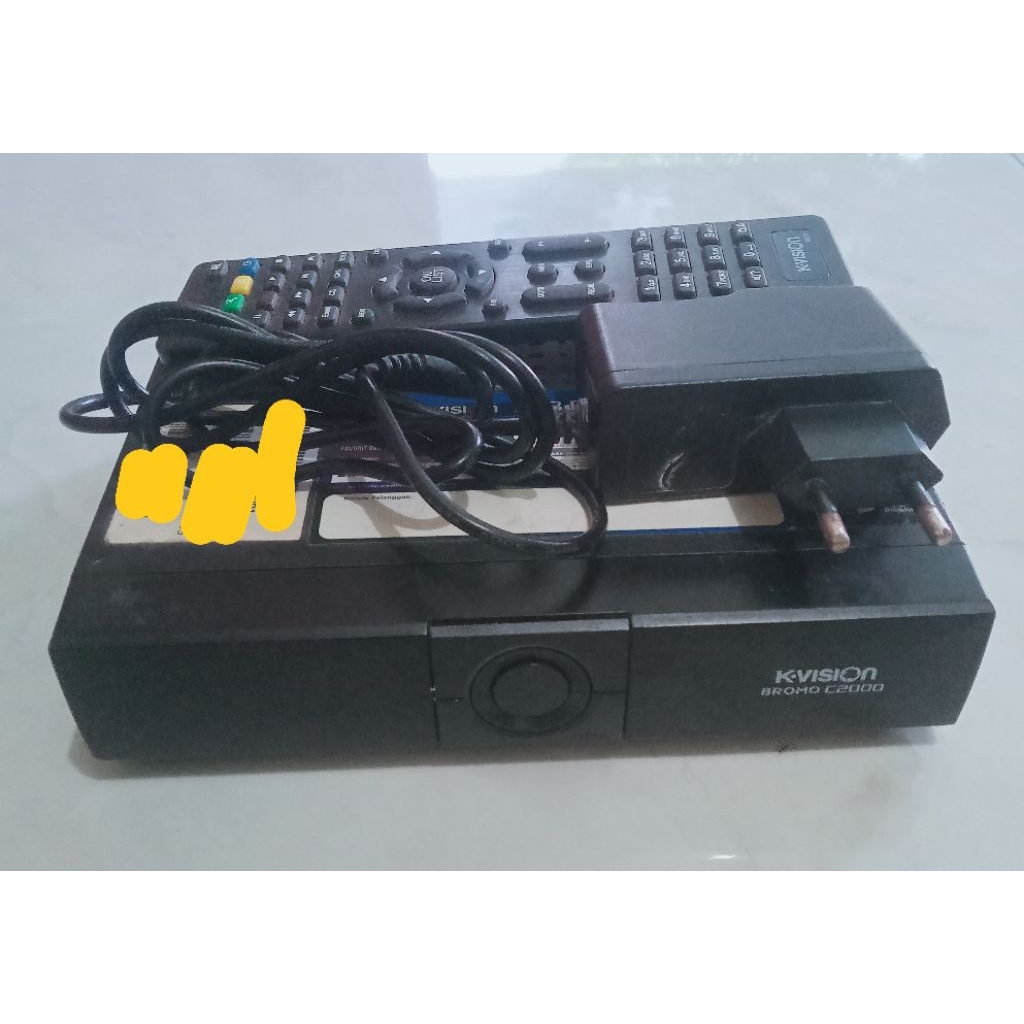 receiver dekoder k vision Bromo c2000 bekas normal lengkap