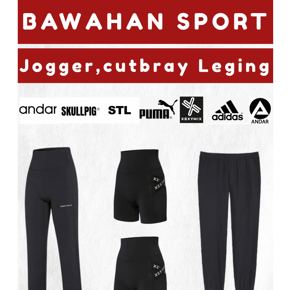 Eta - 5 Bawahan Sport | Celana Jogger CB Kulot Cutbray Olahraga | Andar | Xexymix Xeximix Cimix | ST