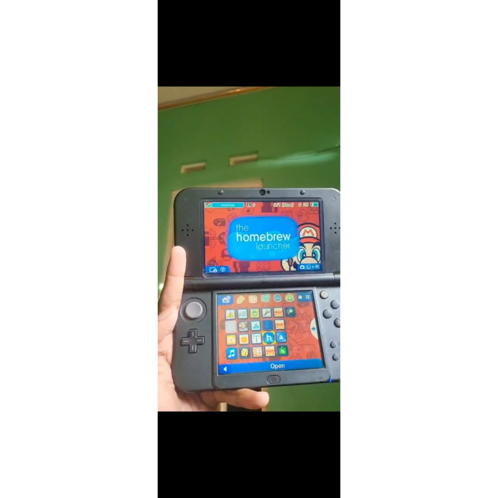 New nintendo 3ds LL fullset box cfw luma