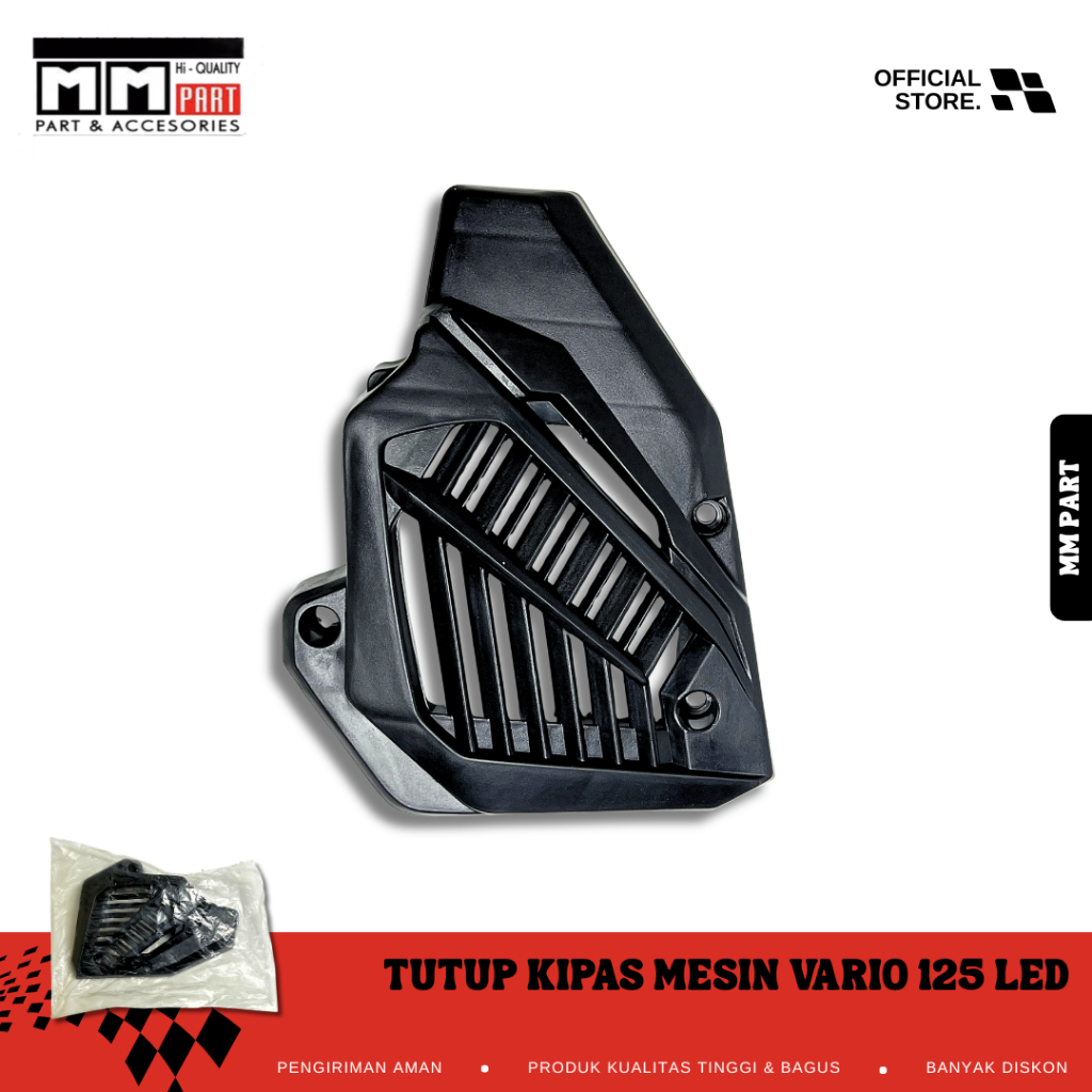 TUTUP KIPAS MESIN VARIO 125 LED - TUTUP KOVER COVER KIPAS RADIATOR VARIO 125/150 NEW eSP