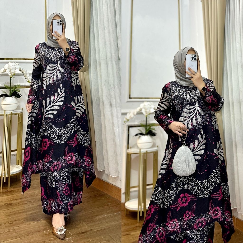 cod tunik batik dan rok batik viscost higt quality by aka design