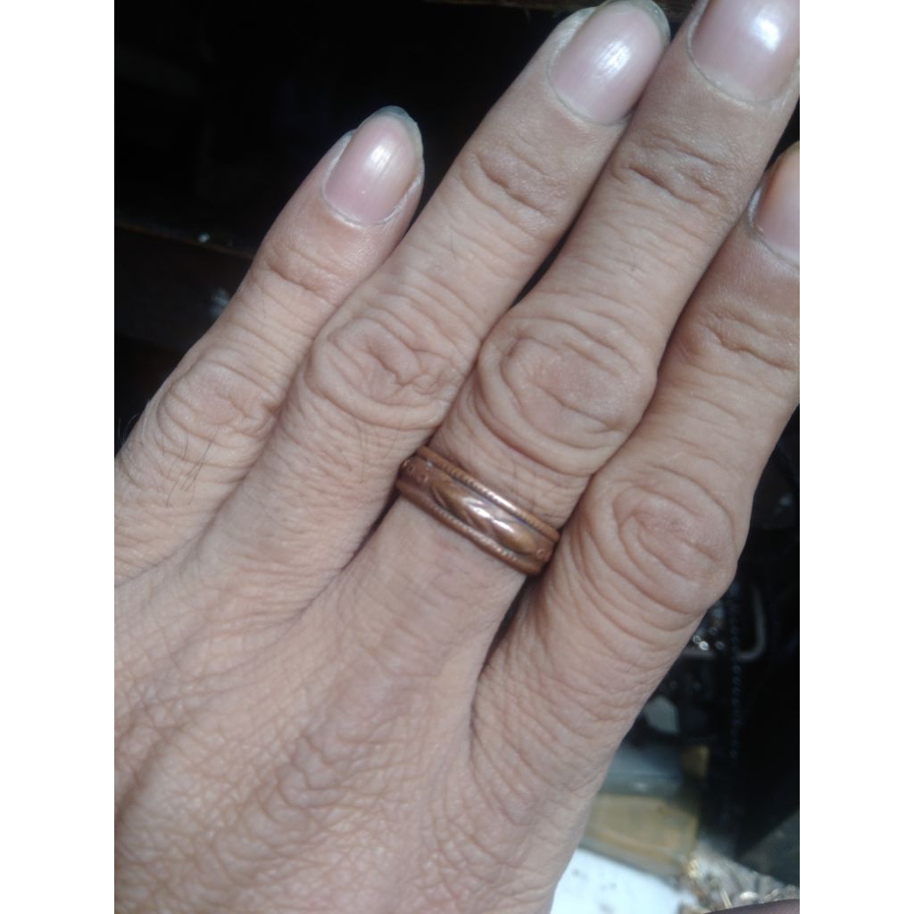 Cincin vintage tembaga temuan