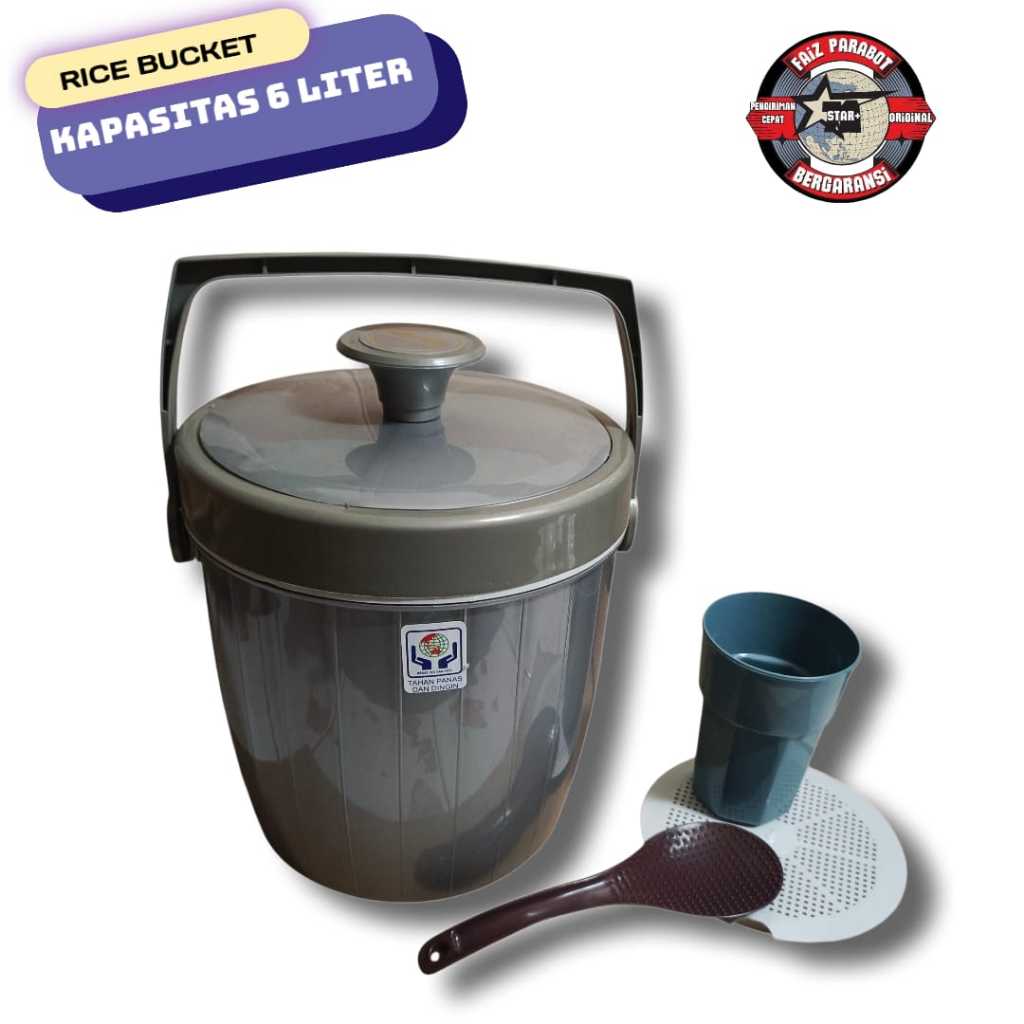 TERMOS NASI / ES RICE BUCKET 6 LITER RB 3004 SPAZIO SURYA PLAST