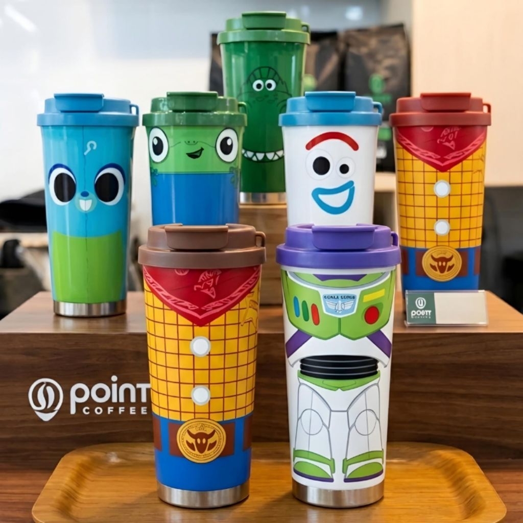 [ ORIGINAL ] Tumbler Premium Point Coffee - Botol Minum Aesthetic Anti -Tumpah