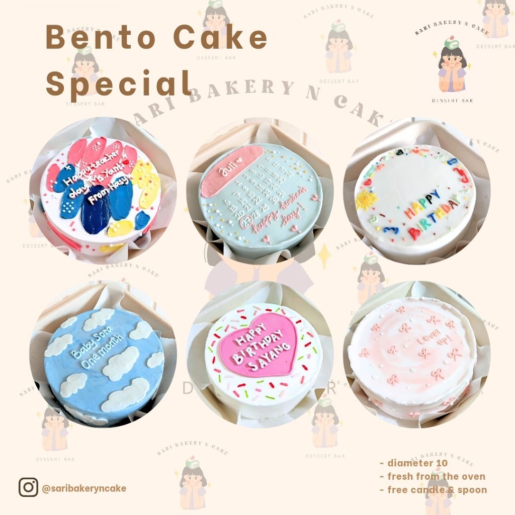 (CUSTOM) BISA DADAKAN, BENTO CAKE SPECIAL TANGERANG, BACA DESKRIPSI SEBELUM MEMBELI