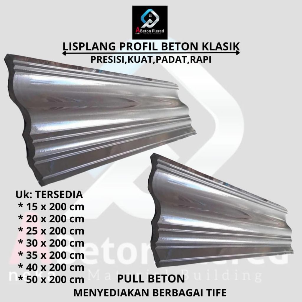 LISPLANG FROFIL BETON,LIS PROFIL BETON MINIMALIS,LIS BETON MINIMALIS,List plang profil beton klasik