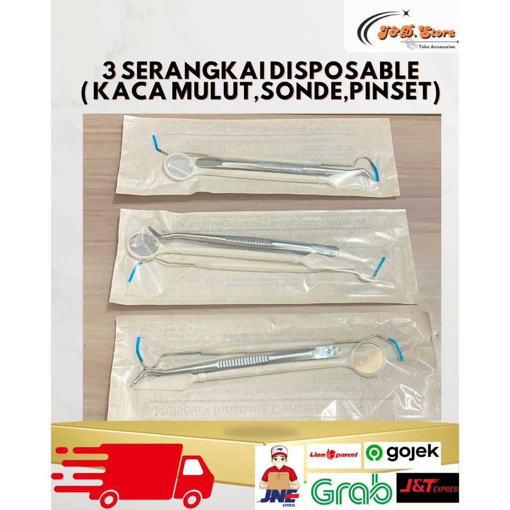 Dental Kit Steril /Dental Kit Disposable/Dental Kit Plastik Isi 3pcs