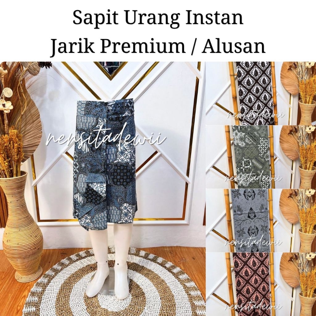 [PmSU] Sapit Urang Instan Dewasa / Jarik Cowok Pendek - Jarik Premium / Alusan