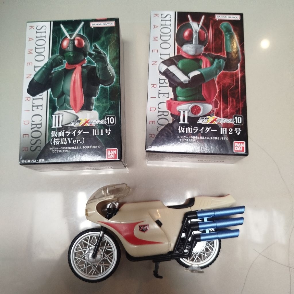 Shodo Xx Bandai Original Paket Kamen Rider Old Sakurajima OId ichigo Nigo Shin Form + Shodo x Old  C