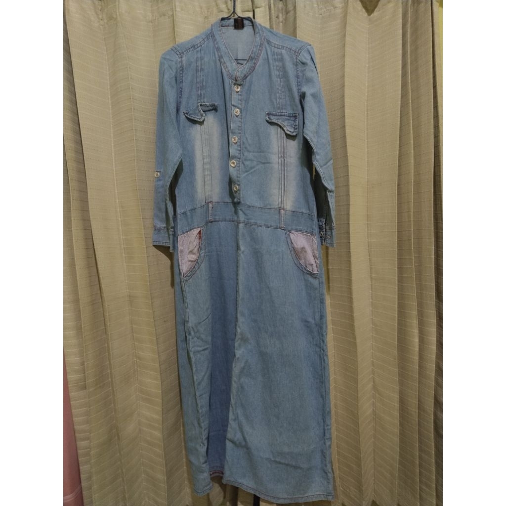 Preloved Denim Dress/Gamis Jeans