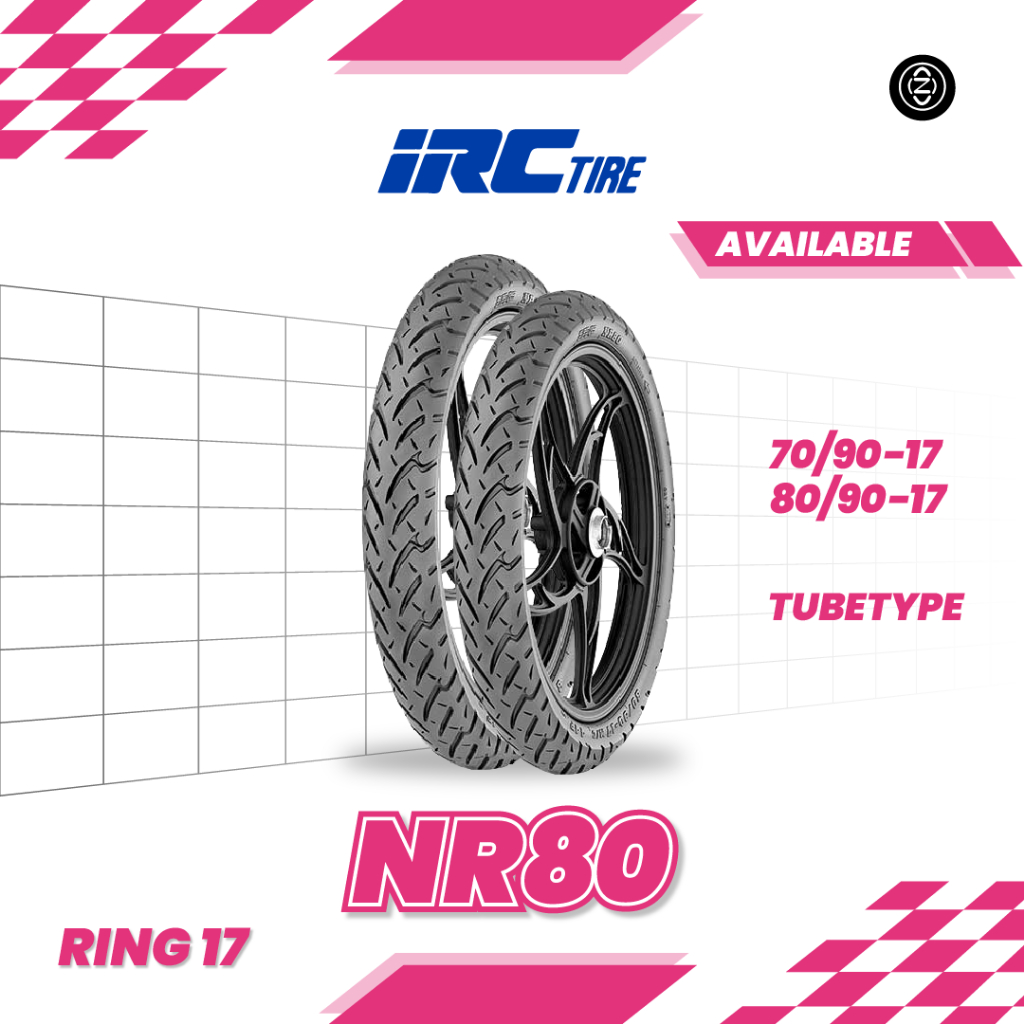 Ban matic IRC NR80 70/90-17 80/90-17 Ring 17 Tubetype Jupiter Vega Supra Satria FU Smash