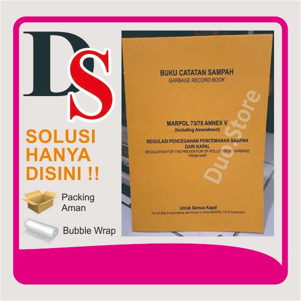 Garbage Record Book / Buku Catatan Sampah tt syahbandar