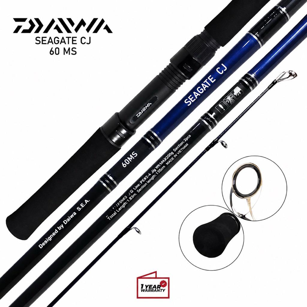 JORAN PANCING DAIWA SEAGATE CJ 60MHS - PE 2.5-4 / JIGGING DASARAN LAUT - ORIGINAL