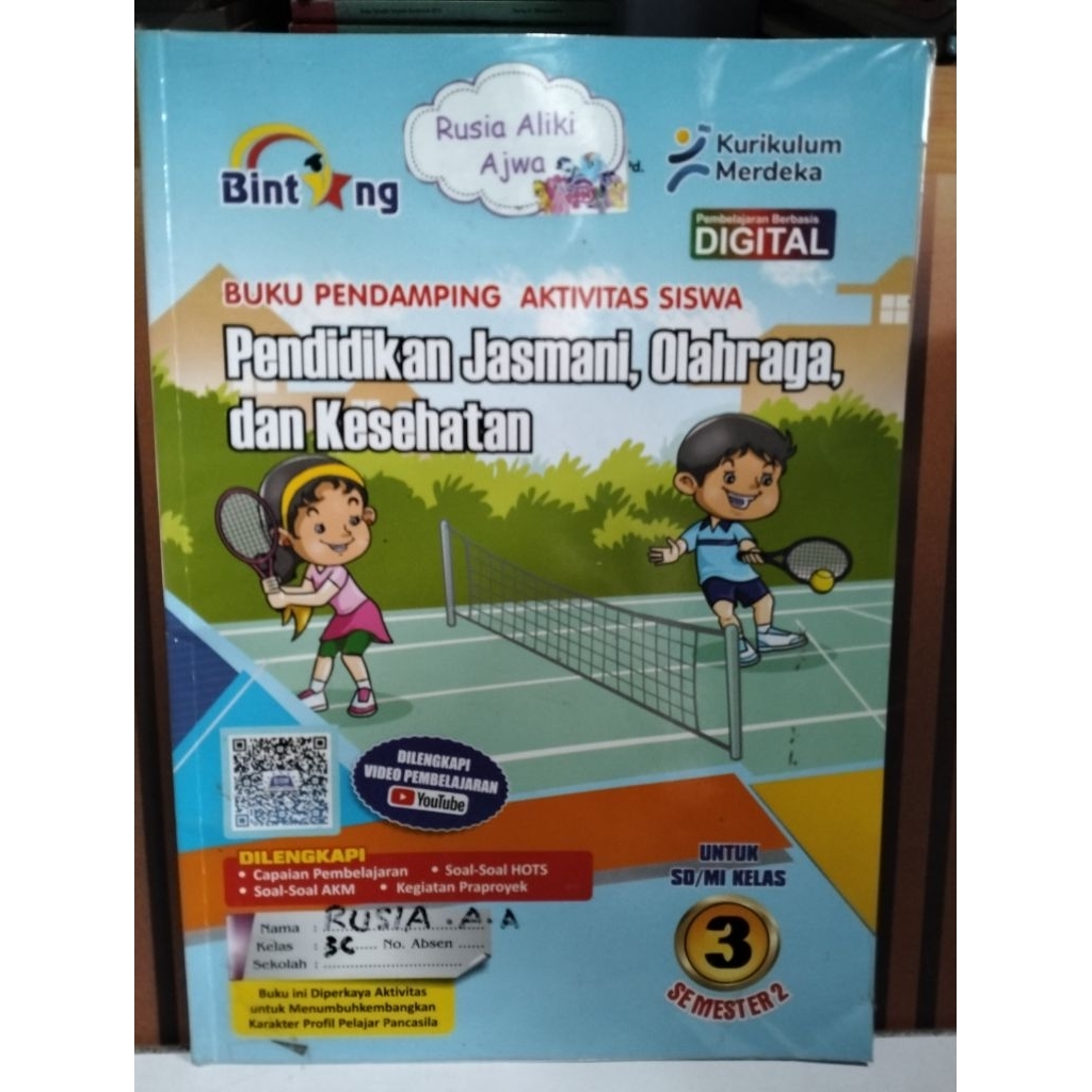 bintang pjok kelas 3 sd smt 2,kumer