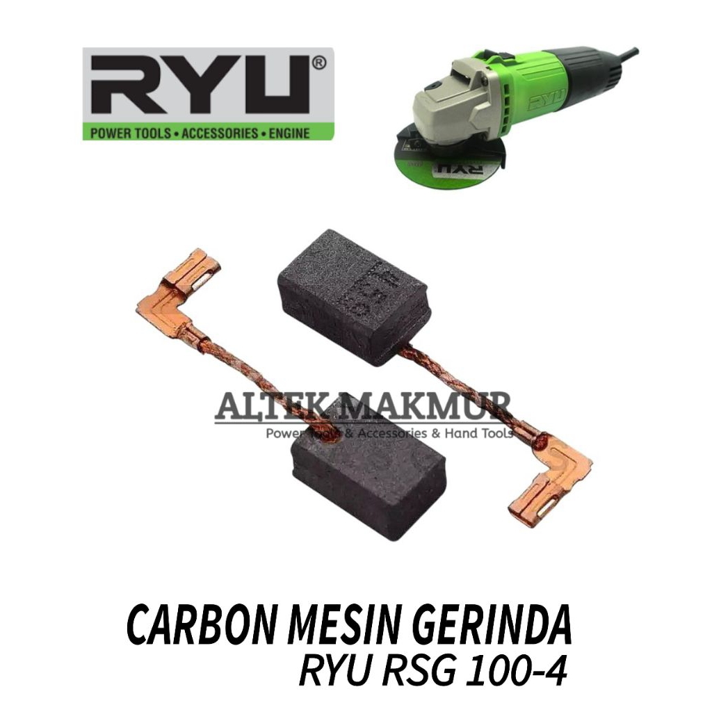 Carbon brush mesin gerinda RYU RSG 100-4