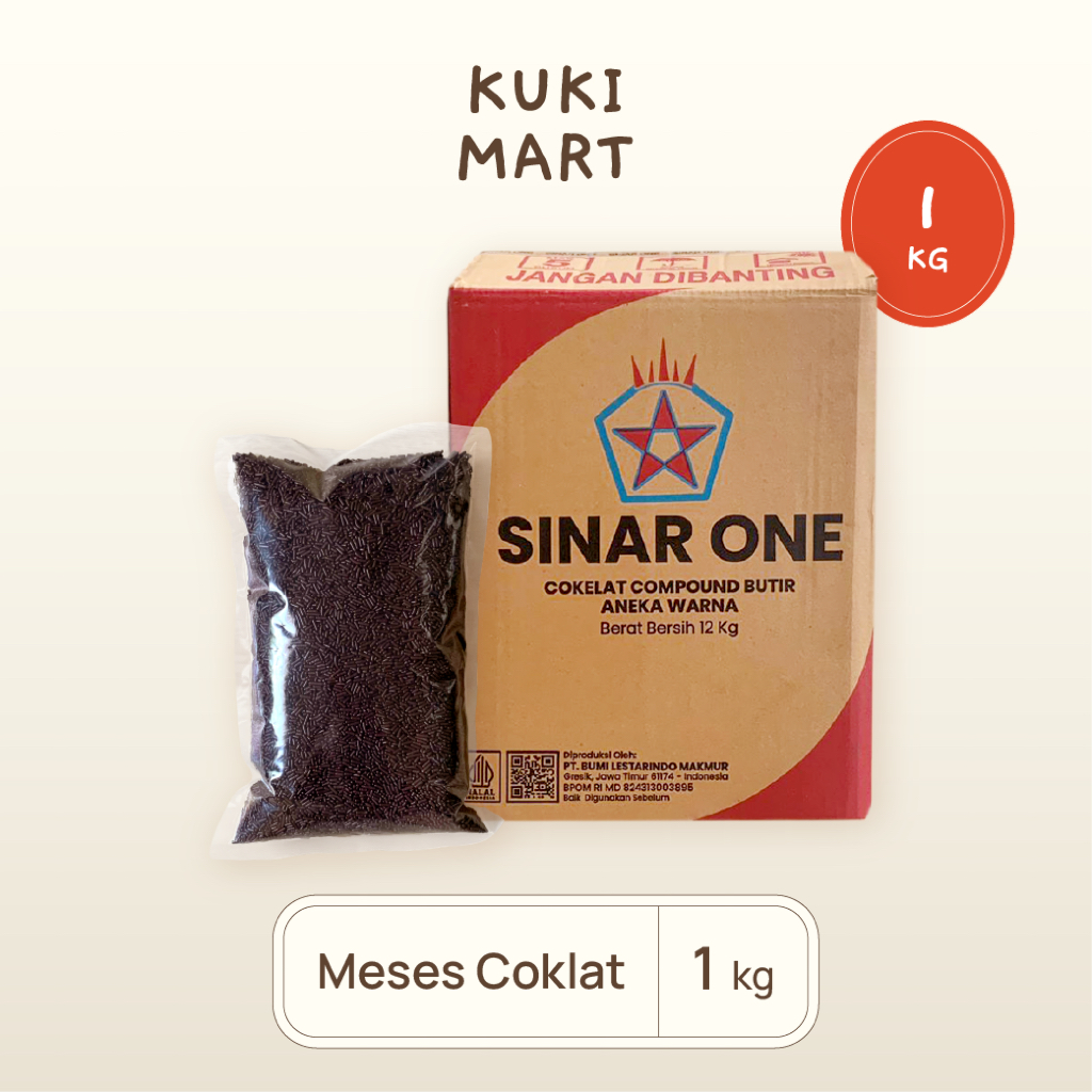 Sinar One Meses Coklat Repack / Meses Coklat Kiloan 1 kg