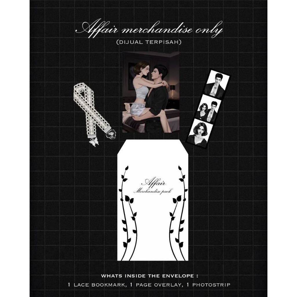Merch Untuk Buku Affair, Lust & Climax by Manishmanisha (Bukan Novel)
