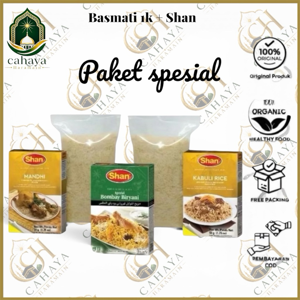 PAKET BERAS BASMATI DAN BUMBU SHAN