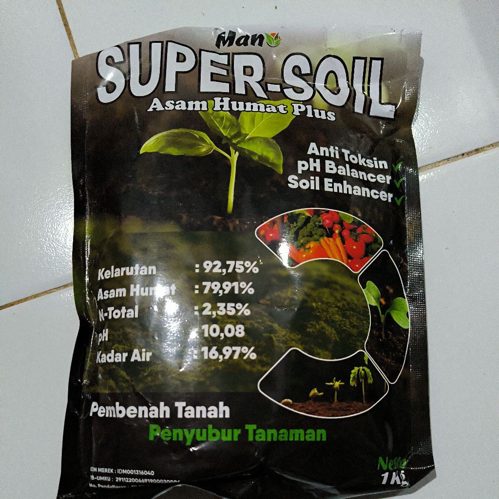 Super-soil 1kg, Asam humat plus