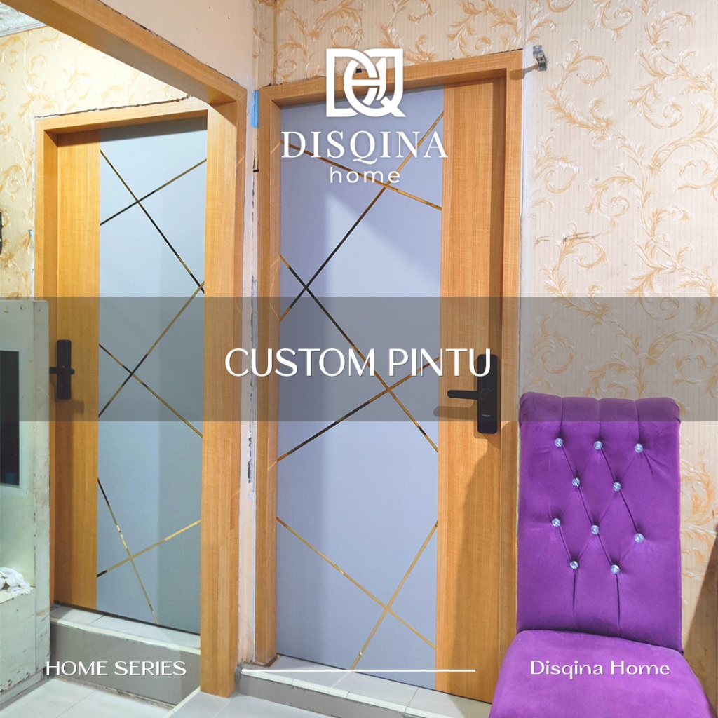 Custom Pintu HPL Minimalis Pintu Interior Kamar Dua Warna